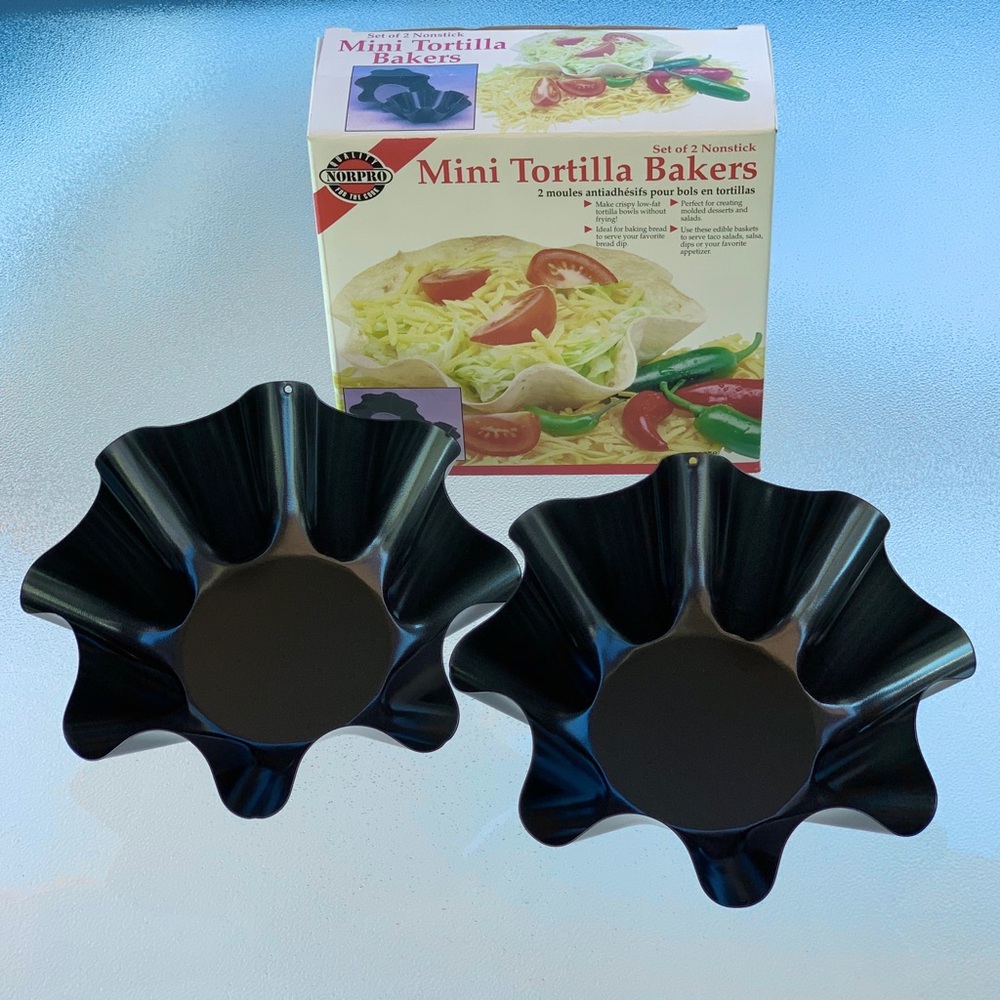 Mini Tortilla Bowl Bakers ~ 2-Piece Set